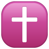 Whatsapp design of the latin cross emoji verson:2.23.2.72