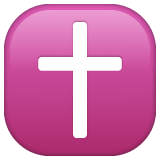 Whatsapp design of the latin cross emoji verson:2.23.2.72