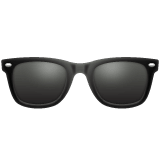 Whatsapp design of the sunglasses emoji verson:2.23.2.72