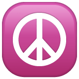 Whatsapp design of the peace symbol emoji verson:2.23.2.72