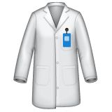 Whatsapp design of the lab coat emoji verson:2.23.2.72