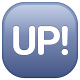 Whatsapp design of the UP! button emoji verson:2.23.2.72