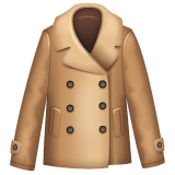 Whatsapp design of the coat emoji verson:2.23.2.72