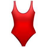 Whatsapp design of the one-piece swimsuit emoji verson:2.23.2.72