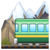 Whatsapp design of the mountain railway emoji verson:2.23.2.72