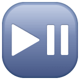 Whatsapp design of the play or pause button emoji verson:2.23.2.72