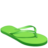 Whatsapp design of the thong sandal emoji verson:2.23.2.72