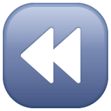 Whatsapp design of the fast reverse button emoji verson:2.23.2.72
