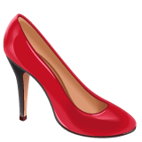 Whatsapp design of the high-heeled shoe emoji verson:2.23.2.72