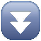 Whatsapp design of the fast down button emoji verson:2.23.2.72