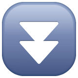 Whatsapp design of the fast down button emoji verson:2.23.2.72