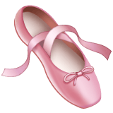 Whatsapp design of the ballet shoes emoji verson:2.23.2.72