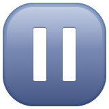 Whatsapp design of the pause button emoji verson:2.23.2.72