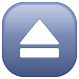 Whatsapp design of the eject button emoji verson:2.23.2.72