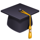 Whatsapp design of the graduation cap emoji verson:2.23.2.72