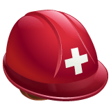 Whatsapp design of the rescue worker’s helmet emoji verson:2.23.2.72