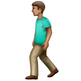 Whatsapp design of the man walking: medium skin tone emoji verson:2.23.2.72