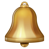 Whatsapp design of the bell emoji verson:2.23.2.72