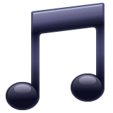 Whatsapp design of the musical note emoji verson:2.23.2.72