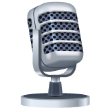 Whatsapp design of the studio microphone emoji verson:2.23.2.72