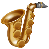Whatsapp design of the saxophone emoji verson:2.23.2.72