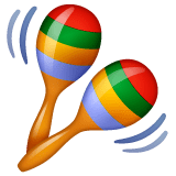 Whatsapp design of the maracas emoji verson:2.23.2.72