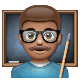 Whatsapp design of the man teacher: medium skin tone emoji verson:2.23.2.72
