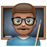 Whatsapp design of the man teacher: medium skin tone emoji verson:2.23.2.72