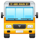Whatsapp design of the oncoming bus emoji verson:2.23.2.72