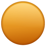 Whatsapp design of the orange circle emoji verson:2.23.2.72