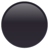 Whatsapp design of the black circle emoji verson:2.23.2.72