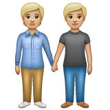 Whatsapp design of the people holding hands: medium-light skin tone emoji verson:2.23.2.72
