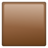 Whatsapp design of the brown square emoji verson:2.23.2.72