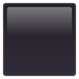 Whatsapp design of the black large square emoji verson:2.23.2.72