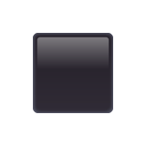 Whatsapp design of the black medium square emoji verson:2.23.2.72