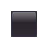 Whatsapp design of the black medium square emoji verson:2.23.2.72