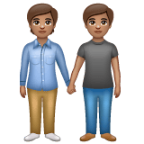 Whatsapp design of the people holding hands: medium skin tone emoji verson:2.23.2.72