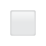 Whatsapp design of the white medium square emoji verson:2.23.2.72