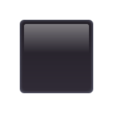 Whatsapp design of the black medium-small square emoji verson:2.23.2.72