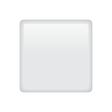 Whatsapp design of the white medium-small square emoji verson:2.23.2.72