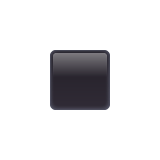 Whatsapp design of the black small square emoji verson:2.23.2.72