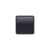 Whatsapp design of the black small square emoji verson:2.23.2.72