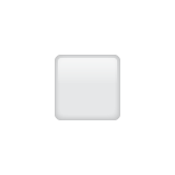 Whatsapp design of the white small square emoji verson:2.23.2.72