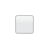 Whatsapp design of the white small square emoji verson:2.23.2.72
