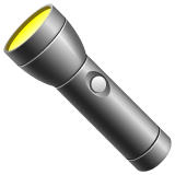 Whatsapp design of the flashlight emoji verson:2.23.2.72
