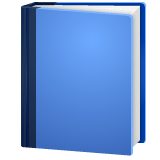 Whatsapp design of the blue book emoji verson:2.23.2.72