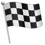 Whatsapp design of the chequered flag emoji verson:2.23.2.72