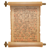 Whatsapp design of the scroll emoji verson:2.23.2.72