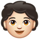 Whatsapp design of the child: light skin tone emoji verson:2.23.2.72
