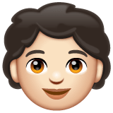 Whatsapp design of the child: light skin tone emoji verson:2.23.2.72